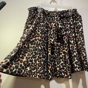 Who What Wear Women's Cheetah Print Skirt Size XXL NWT Pockets Mid Thigh